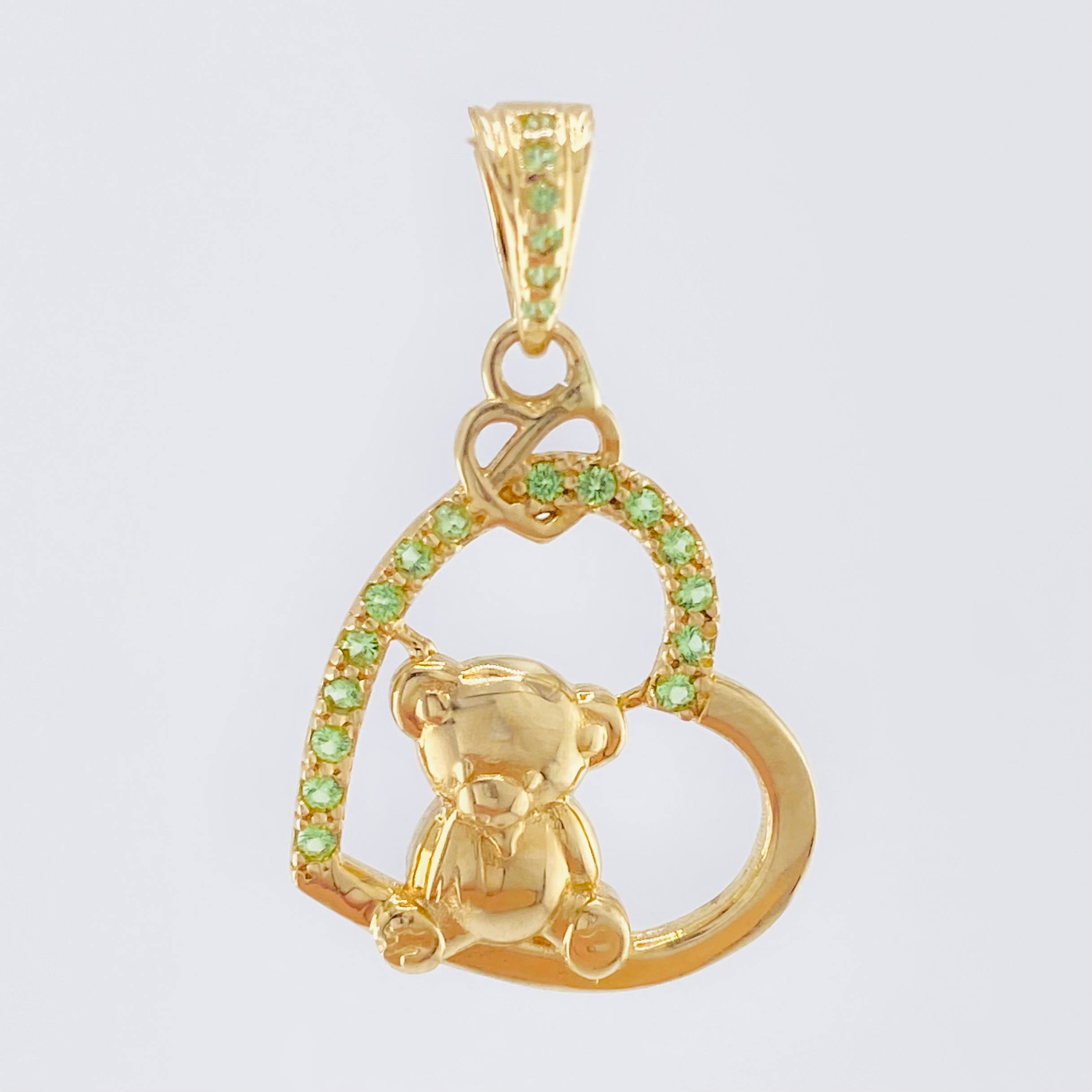 Dije Oso de Peluce 2.35gr / 2.5cm / Oro Amarillo 18K