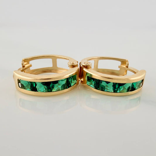 Candongas Carril 1.55 g / 1.3 cm Oro Amarillo 18K