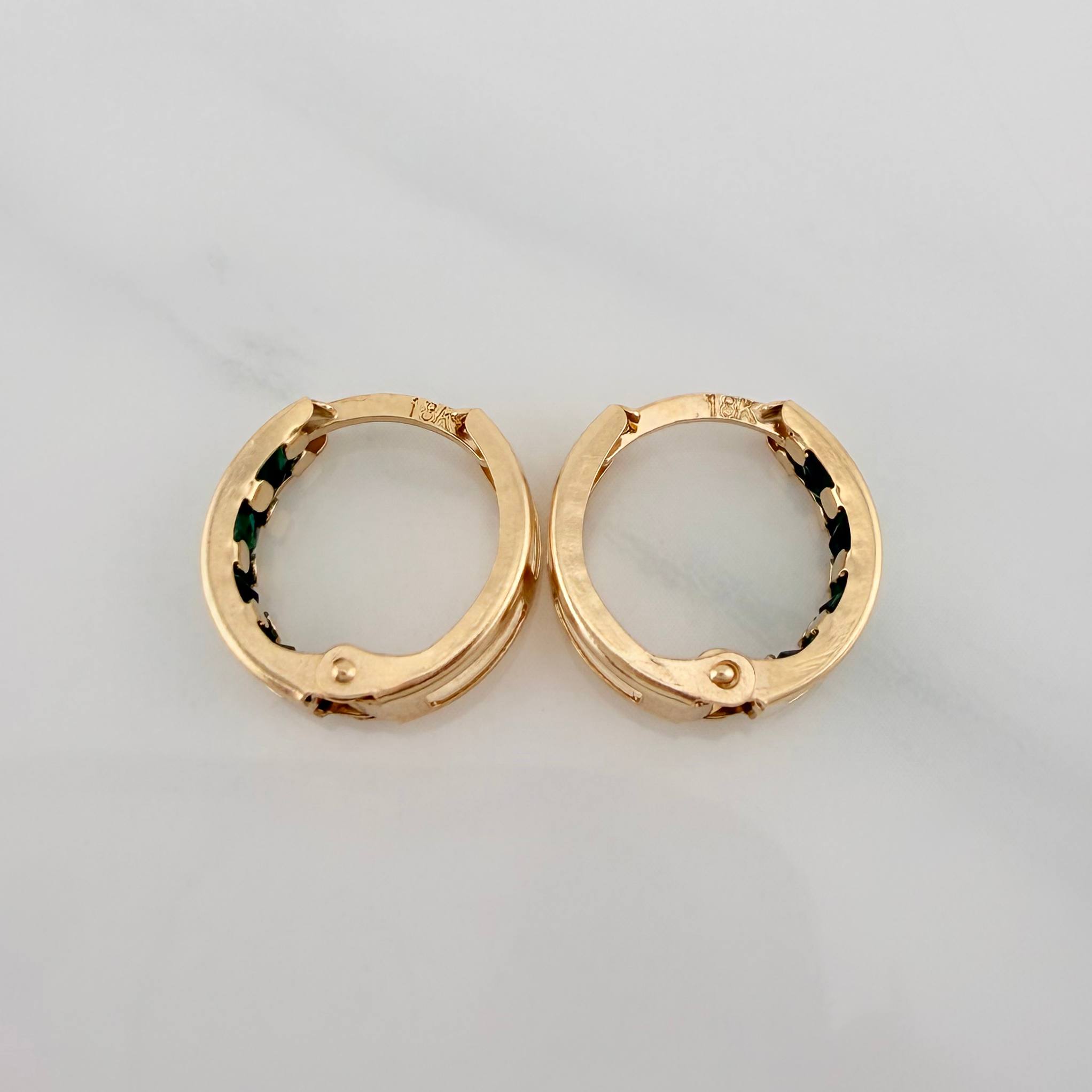 Candongas Carril 1.55 g / 1.3 cm Oro Amarillo 18K