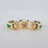 Candongas Carril 1.55 g / 1.3 cm Oro Amarillo 18K