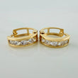 Candongas Carril 1.75 g / 1.3 cm Oro Amarillo 18K
