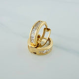 Candongas Carril 1.75 g / 1.3 cm Oro Amarillo 18K