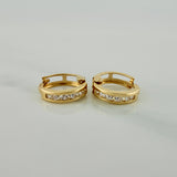 Candongas Carril 1.15 g / 1 cm Oro Amarillo 18K