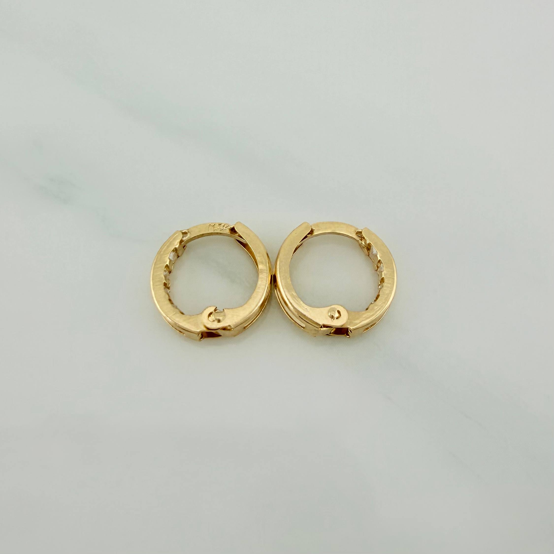 Candongas Carril 1.15 g / 1 cm Oro Amarillo 18K