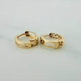 Candongas Carril 1.15 g / 1 cm Oro Amarillo 18K