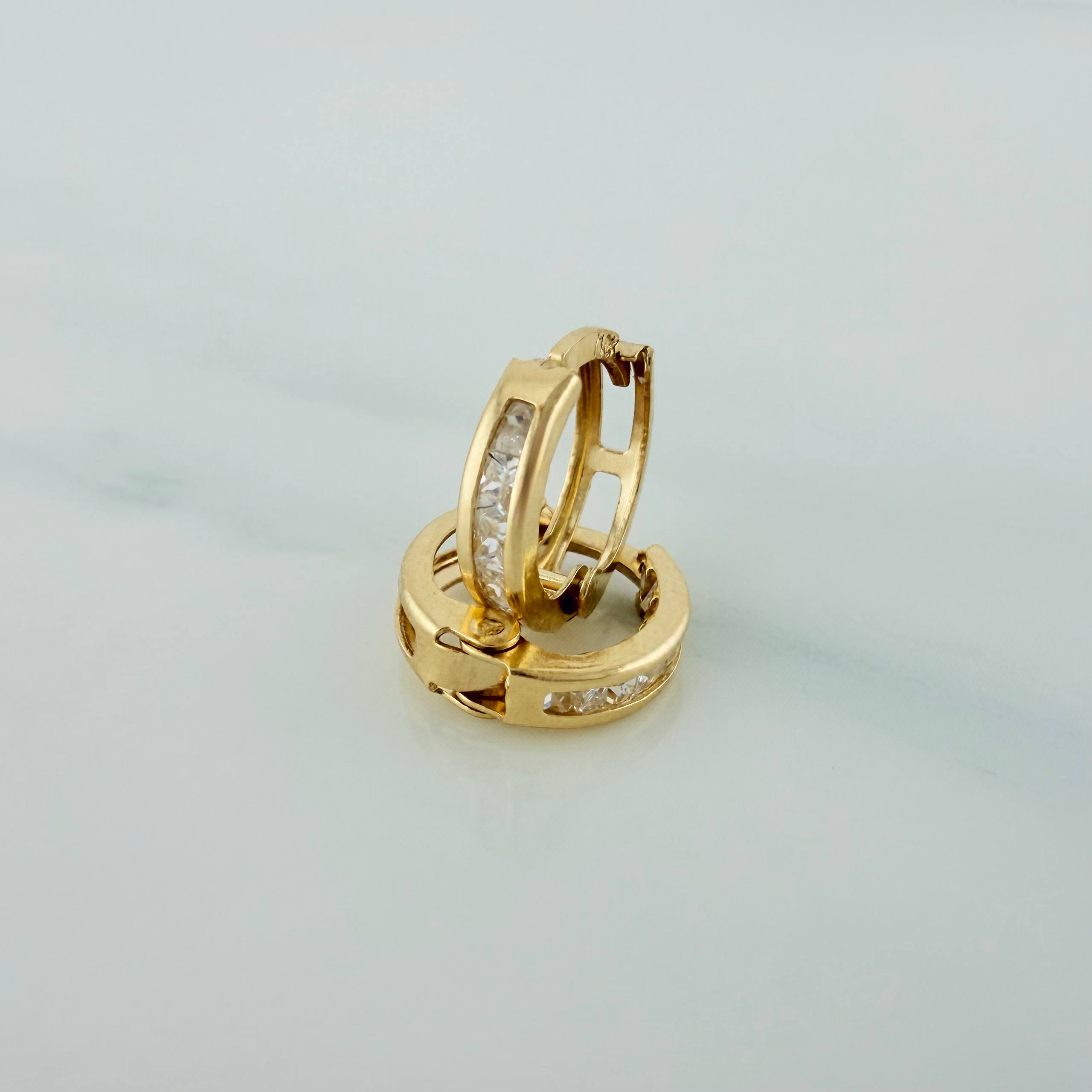 Candongas Carril 1.15 g / 1 cm Oro Amarillo 18K