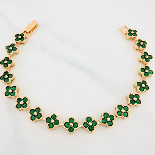 Pulso Flores 13.7 g / 17.5 cm / 7.59 mm Oro Amarillo 18K