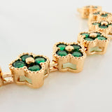 Pulso Flores 13.7 g / 17.5 cm / 7.59 mm Oro Amarillo 18K