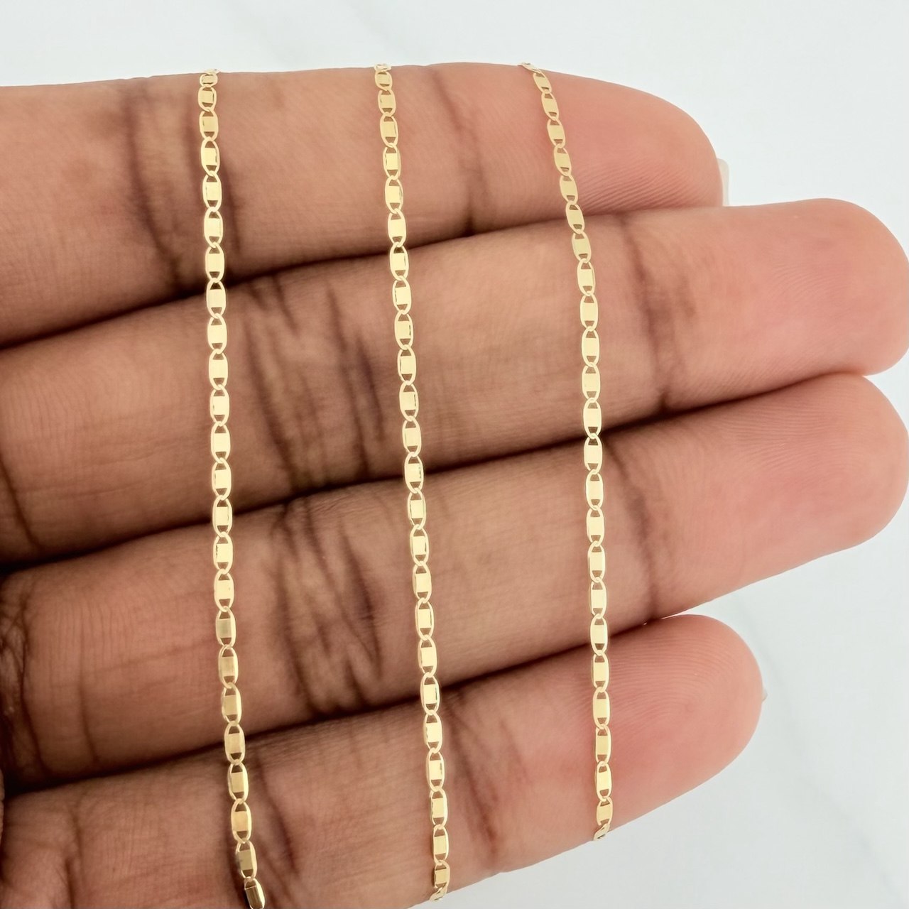 Cadena Escalera 1.75 g / 50 cm / 1.4 mm Oro Amarillo 18K