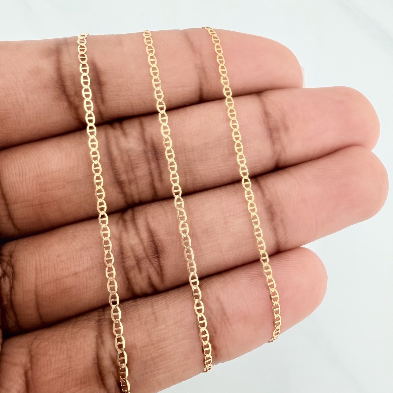 Cadena Escalera 1.35 g / 50.3 cm / 1 mm Oro Amarillo 18K
