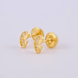 Topos Virgen Maria 0.65 g / in / 6.2 mm Oro Amarillo 18K