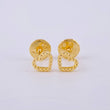 Topos Corazon Burbuja 0.6 g / 4.5 mm Oro Amarillo 18K