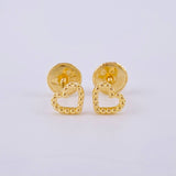 Topos Corazon Burbuja 0.6 g / 4.5 mm Oro Amarillo 18K