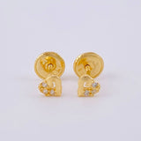 Topos Silueta Corazon 0.55 g / 4 mm Oro Amarillo 18K