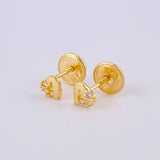 Topos Silueta Corazon 0.55 g / 4 mm Oro Amarillo 18K