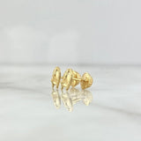 Topos Herradura Caballo 0.65gr / 6mm Oro Amarillo