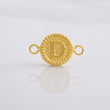 Herraje Circulo Letra D 0.55g / 1.7cm Oro Amarillo 18K