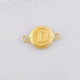 Herraje Circulo Letra D 0.4g / 1.5cm Oro Amarillo 18K