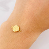 Herraje Circulo Letra D 0.4g / 1.5cm Oro Amarillo 18K