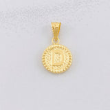 Dije Circulo Letra D 0.55g / 1.7cm Oro Amarillo 18K