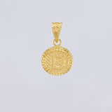Dije Circulo Letra D 0.55g / 1.7cm Oro Amarillo 18K