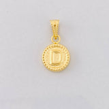 Dije Circulo Letra D 0.4g / 1.5cm Oro Amarillo 18K