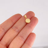 Dije Circulo Letra D 0.4g / 1.5cm Oro Amarillo 18K