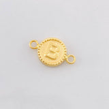 Herraje Circulo Letra B 0.6g / 1.7cm Oro Amarillo 18K
