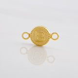 Herraje Circulo Letra B 0.45g / 1.5cm Oro Amarillo 18K