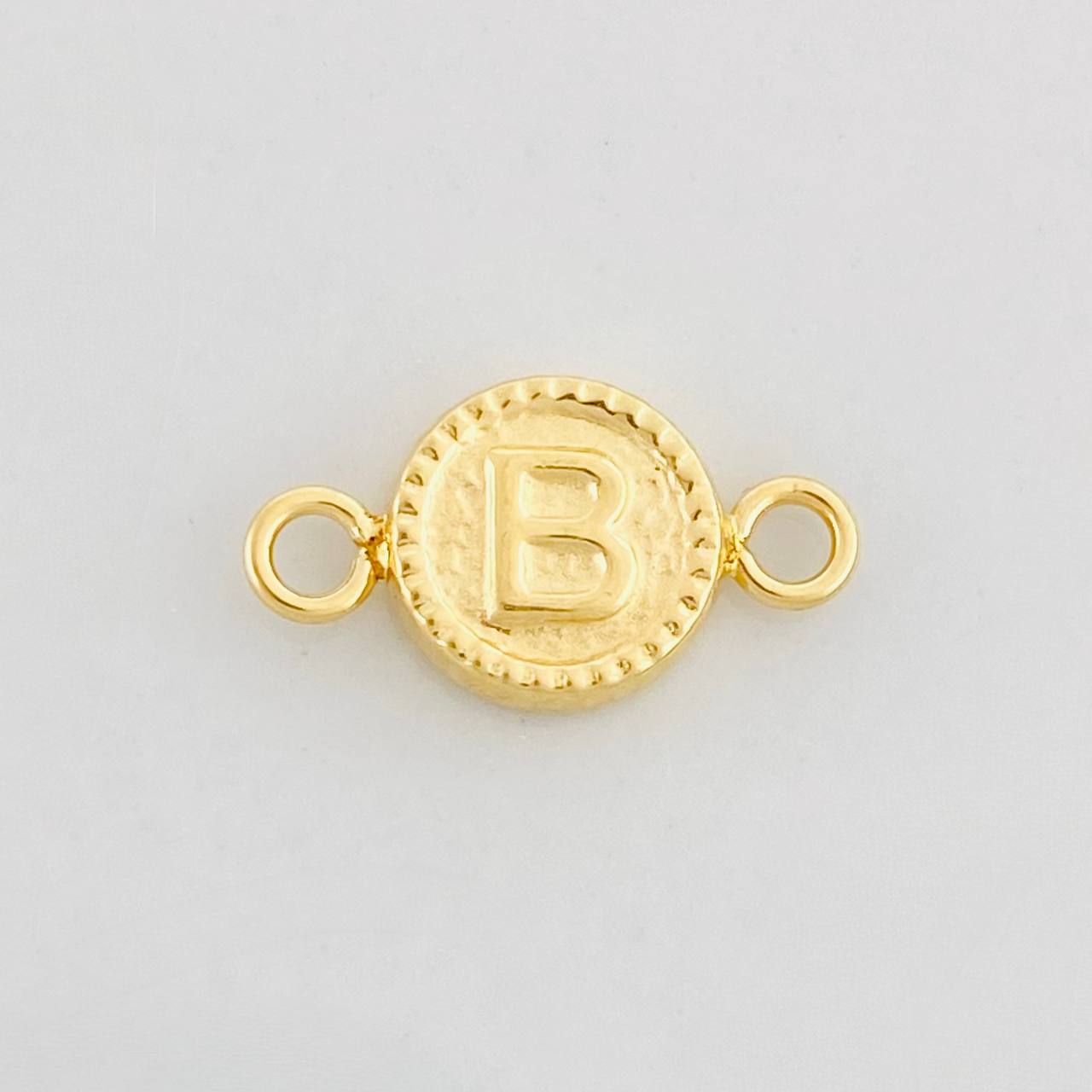Herraje Circulo Letra B 0.45g / 1.5cm Oro Amarillo 18K