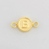 Herraje Circulo Letra B 0.45g / 1.5cm Oro Amarillo 18K