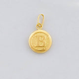 Dije Circulo Letra B 0.4g / 1.6cm Oro Amarillo 18K