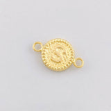 Herraje Circulo Letra S 0.55g / 1.7cm Oro Amarillo 18K