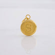Dije Circulo Letra S 0.4g / 1.7cm Oro Amarillo 18K