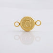 Herraje Circulo Letra C 0.4g / 1.5cm Oro Amarillo 18K
