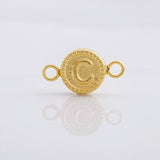 Herraje Circulo Letra C 0.4g / 1.5cm Oro Amarillo 18K