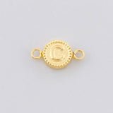 Herraje Circulo Letra C 0.4g / 1.5cm Oro Amarillo 18K