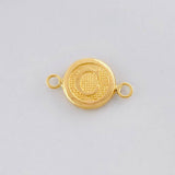 Herraje Circulo Letra C 0.35g / 1.5cm Oro Amarillo 18K