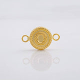 Herraje Circulo Letra O 0.6g / 1.7cm Oro Amarillo 18K