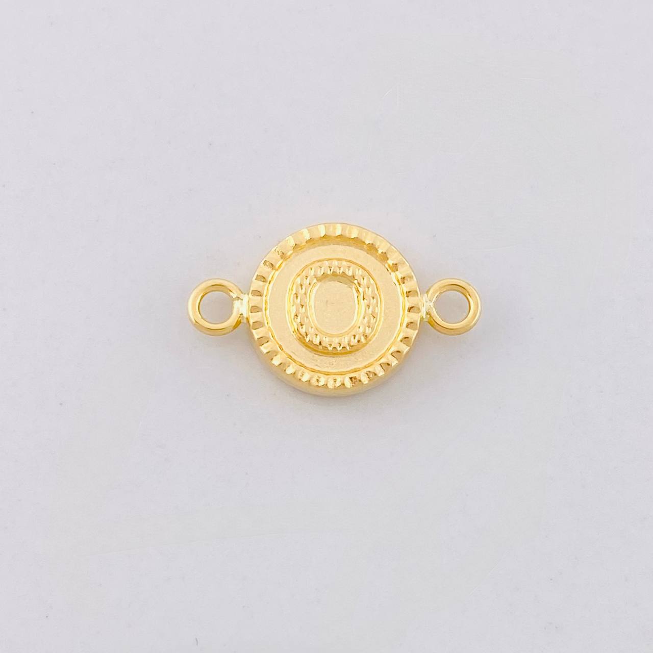 Herraje Circulo Letra O 0.6g / 1.7cm Oro Amarillo 18K
