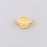 Herraje Circulo Letra O 0.6g / 1.7cm Oro Amarillo 18K