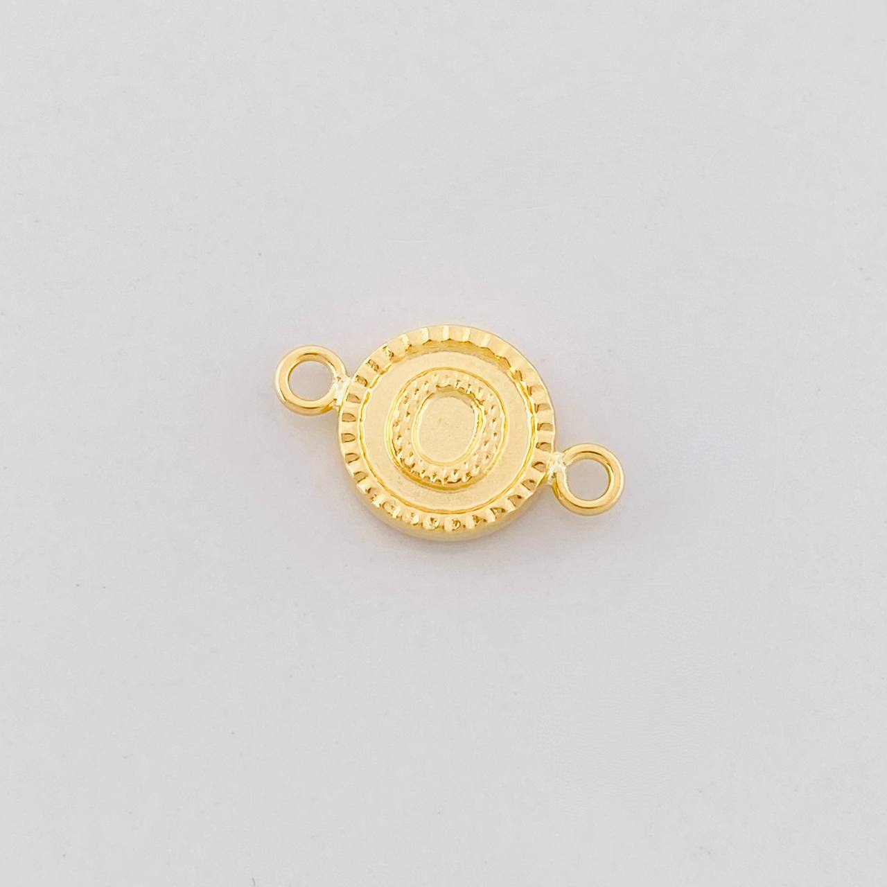 Herraje Circulo Letra O 0.6g / 1.7cm Oro Amarillo 18K
