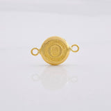 Herraje Circulo Letra O 0.35g / 1.5cm Oro Amarillo 18K