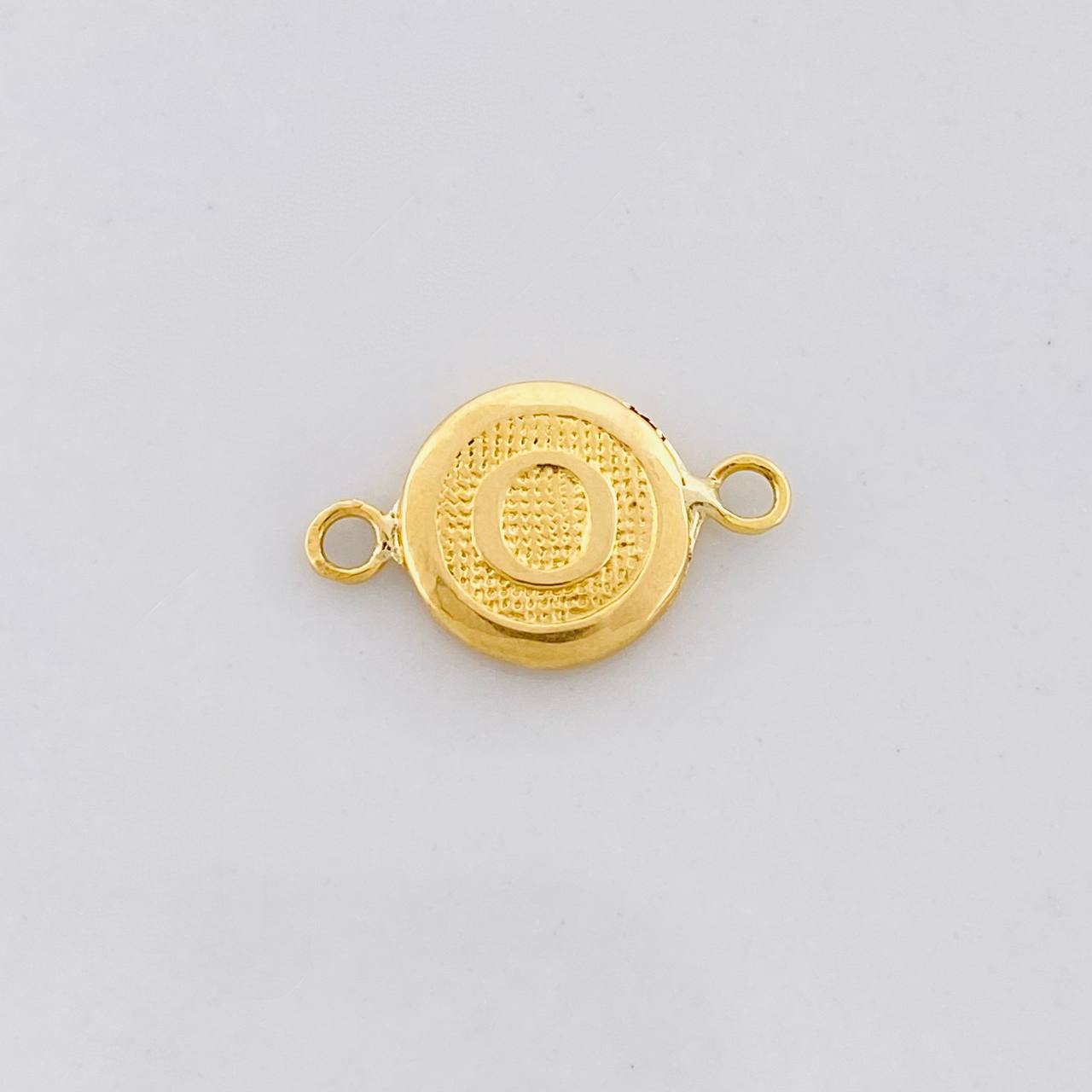 Herraje Circulo Letra O 0.4g / 1.5cm Oro Amarillo 18K