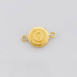 Herraje Circulo Letra O 0.4g / 1.5cm Oro Amarillo 18K