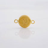 Herraje Circulo Letra N 0.35g / 1.5cm Oro Amarillo 18K