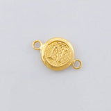 Herraje Circulo Letra N 0.35g / 1.5cm Oro Amarillo 18K