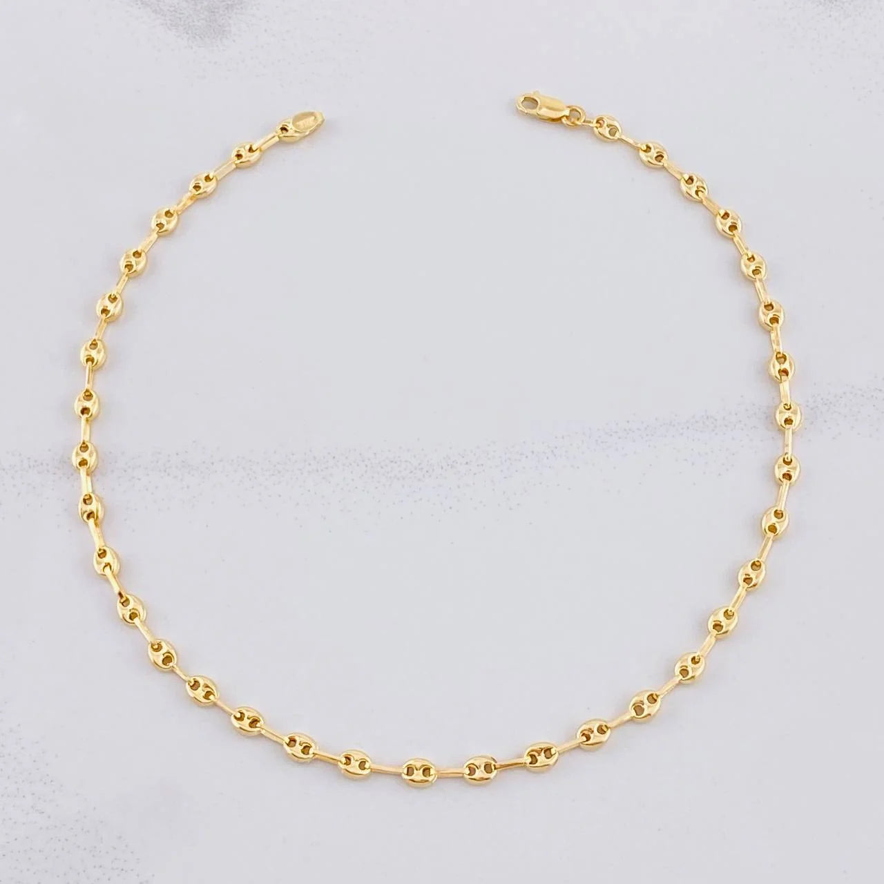 Tobillera GC 3.15g / 25cm / 3.6mm Oro Amarillo 18K
