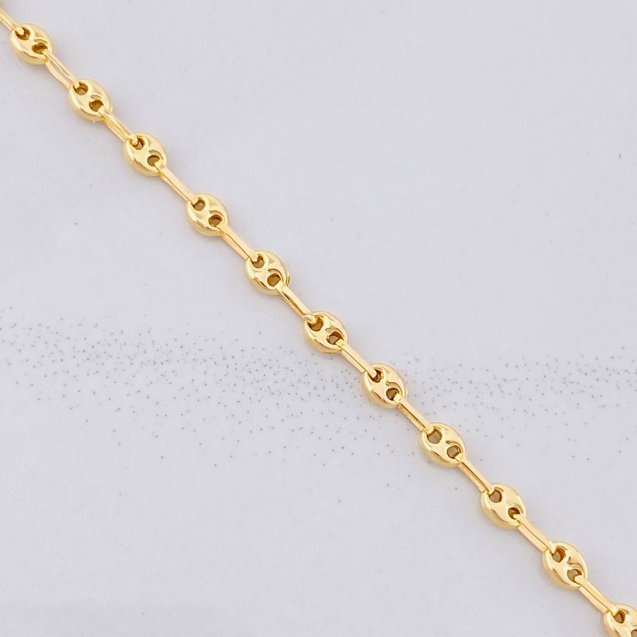 Tobillera GC 2.6g / 25cm / 3.2mm Oro Amarillo 18K