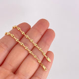 Tobillera GC 2.6g / 25cm / 3.2mm Oro Amarillo 18K